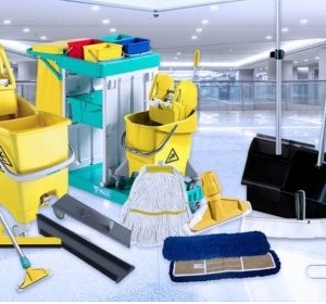 ATTREZZATURE - CARRELLI ACCESSORI E ARTICOLI PER PULIZIA